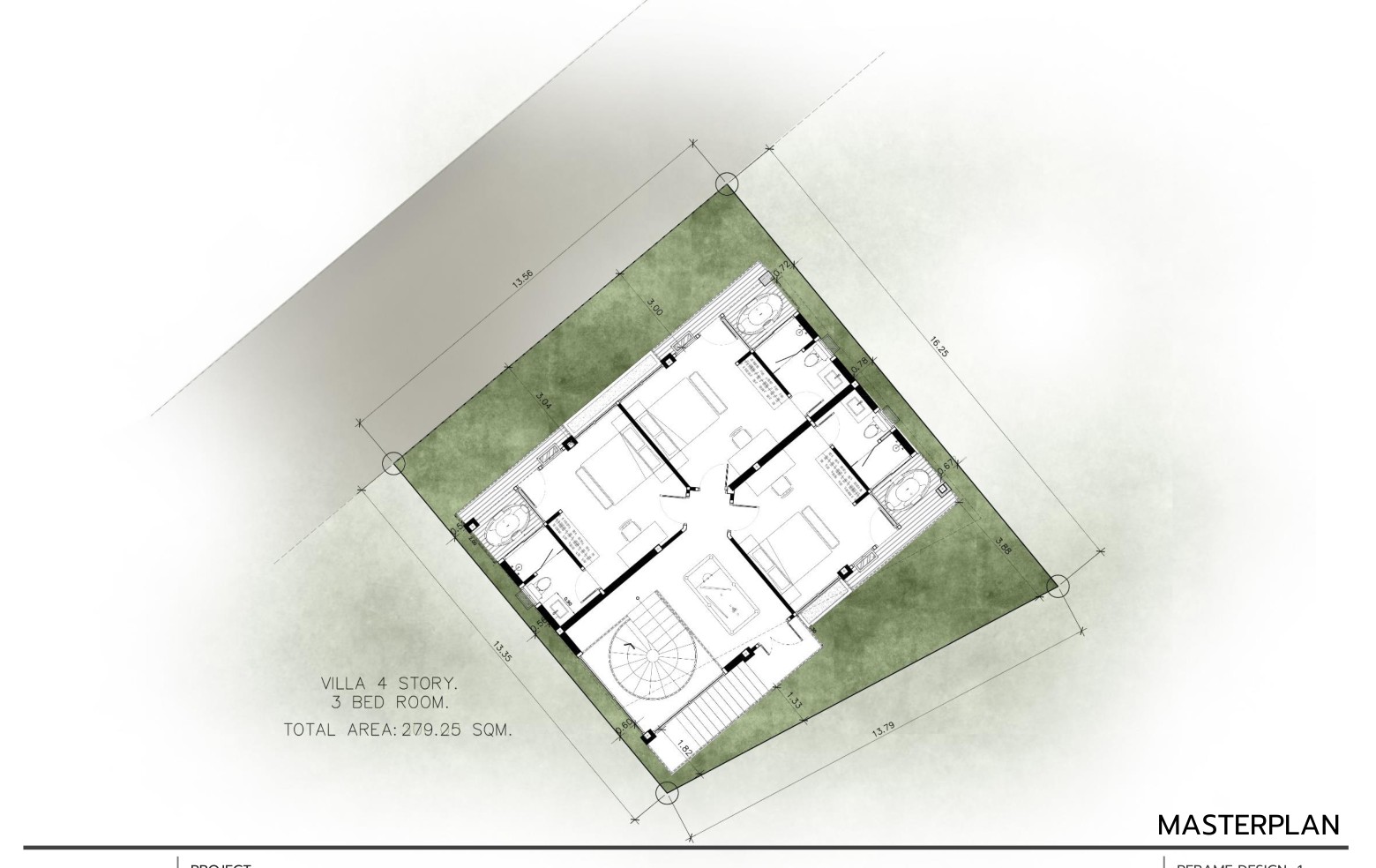 Villa masterplan layout